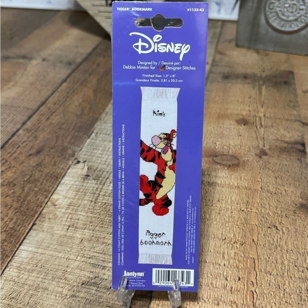 Janlynn Disney Winnie The Pooh  Tigger Bookmark Cross Stitch Kit New  Rare